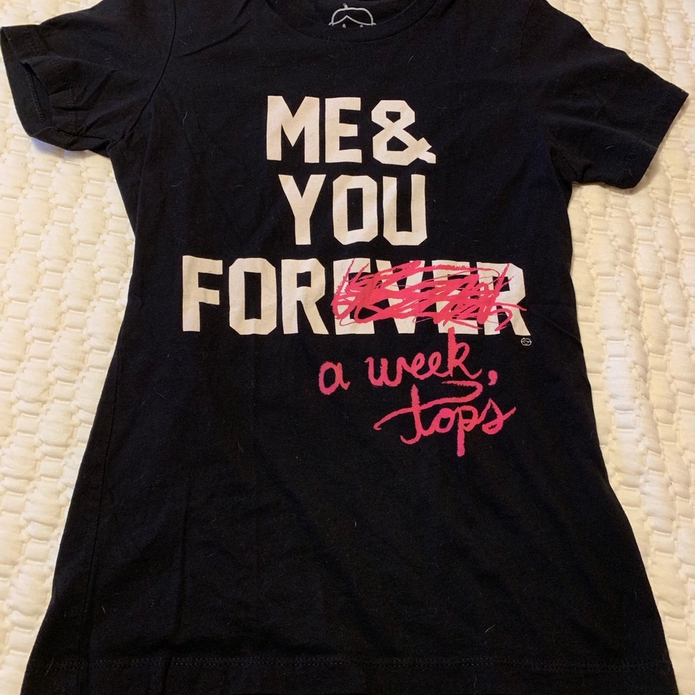 Me & you for a week tops shirt